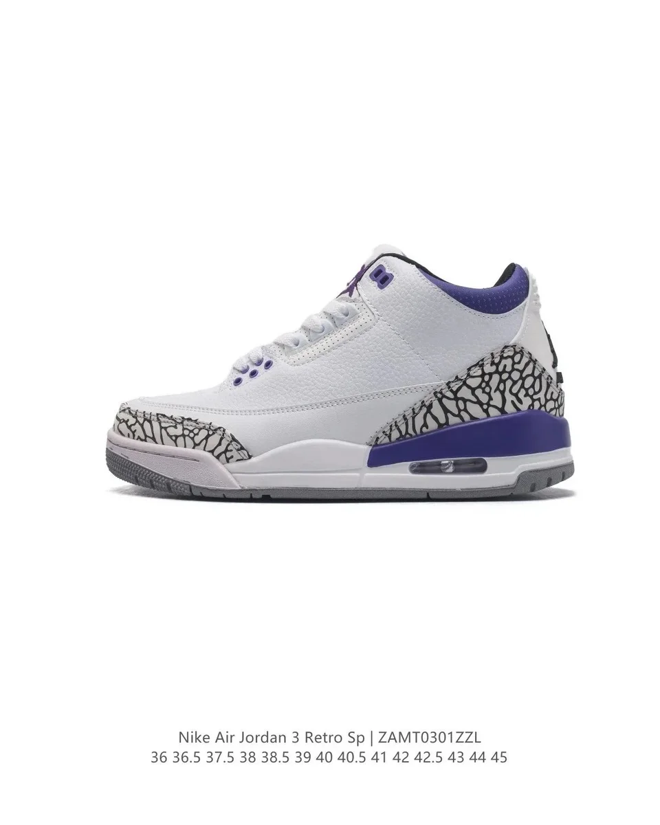 Nike Air Jordan 3 Retro Sp White/Varsity Purple Sneakers