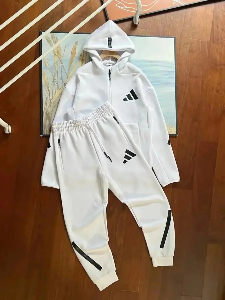 Adidas Classic Football White Tracksuit Set
