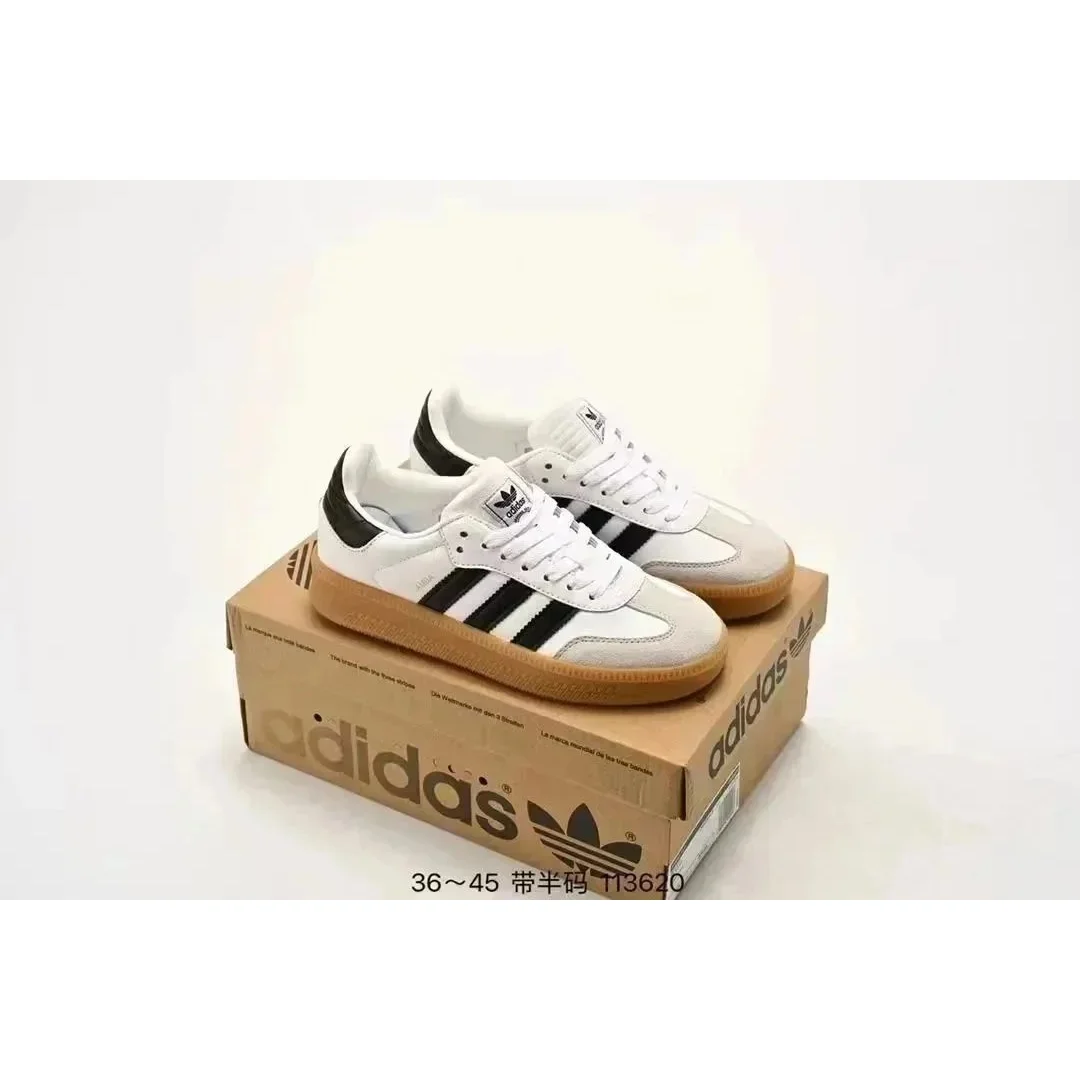 Adidas Samba White/Black Gum Sneakers