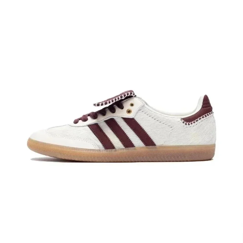 Adidas Samba White/Burgundy Sneakers