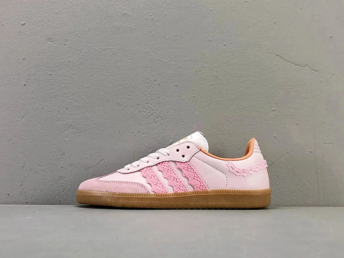 Adidas Samba Pink Lace Detail Sneakers