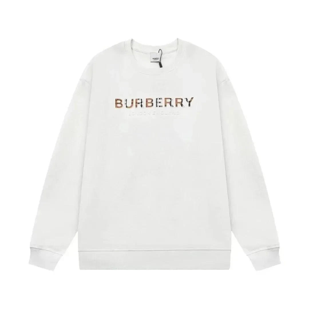 Burberry White Logo Sweatshirt