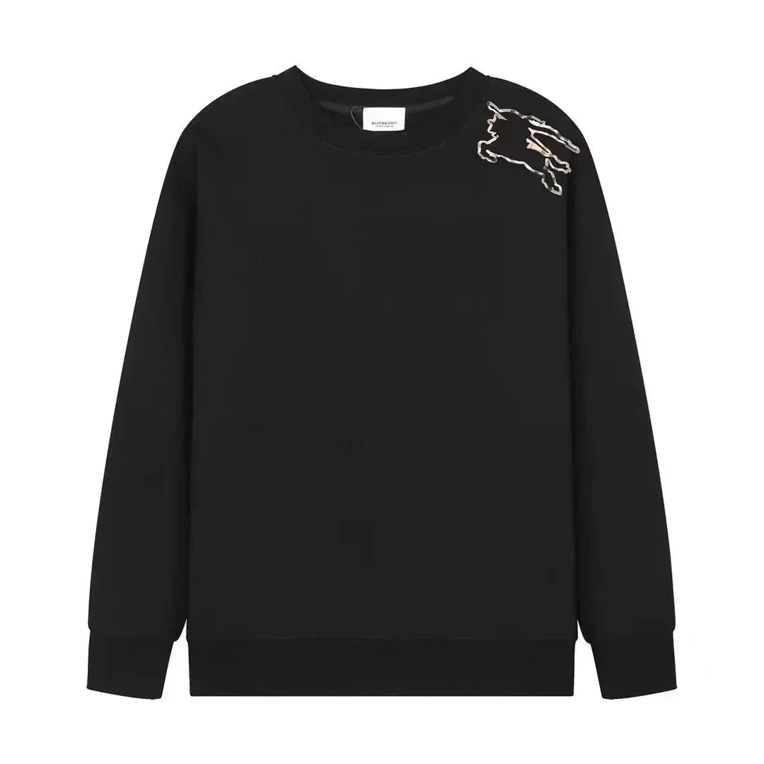 Burberry Black Equestrian Knight Sweatshirt