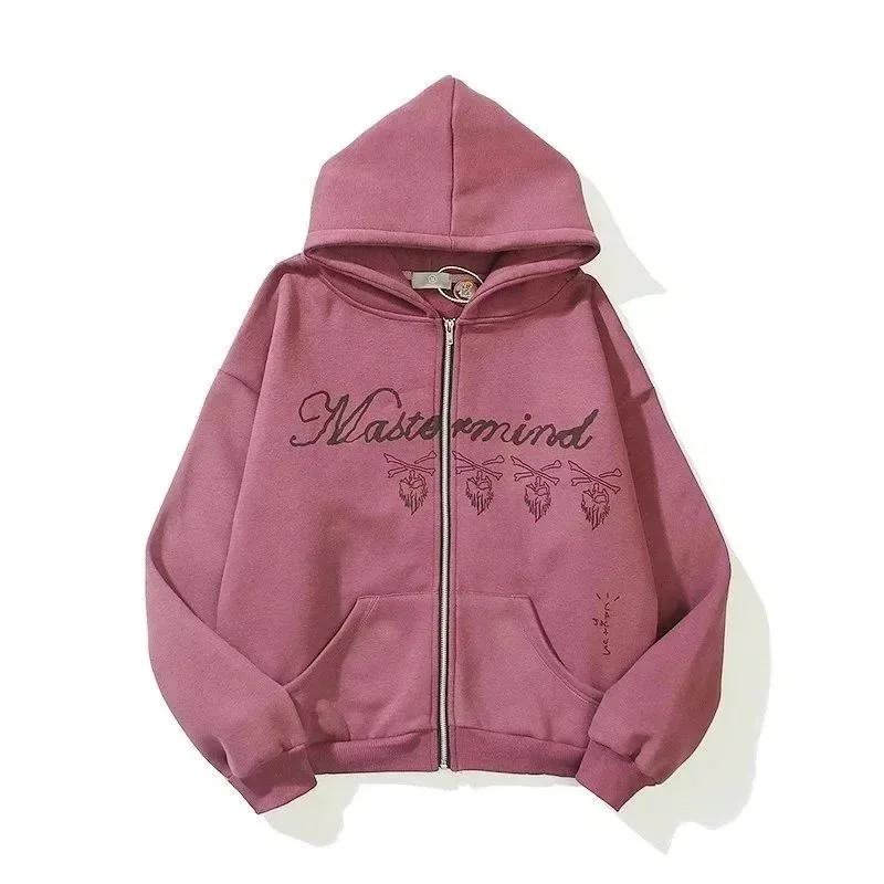 Mastermind Pink Zip-Up Hoodie