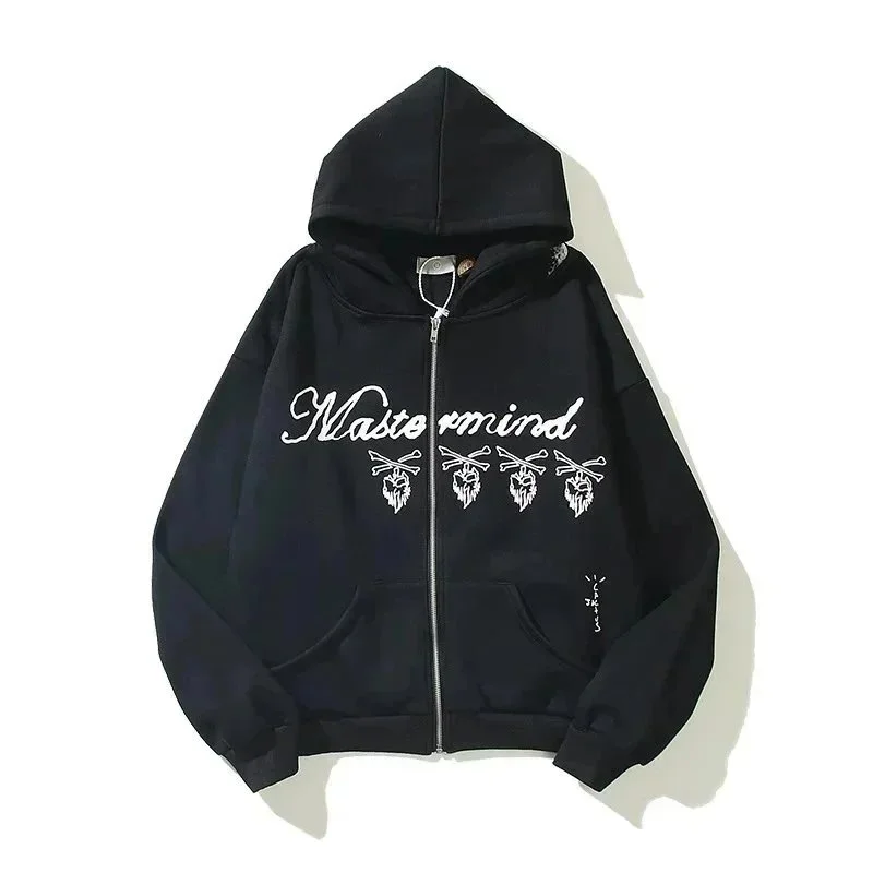 Mastermind Mastermind Hoodie Black Solid Zip-Up