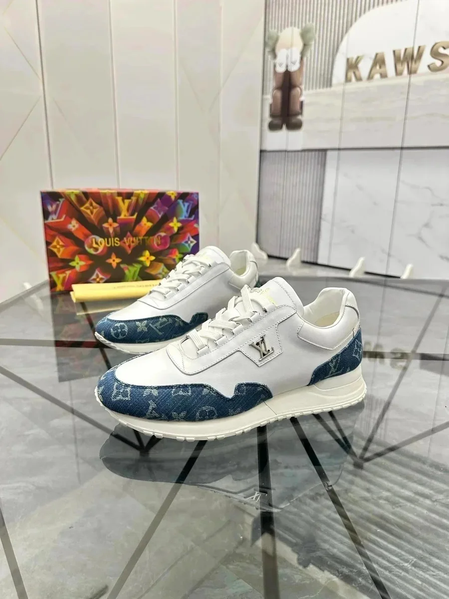 Louis Vuitton LV Trainer White/Denim Sneakers
