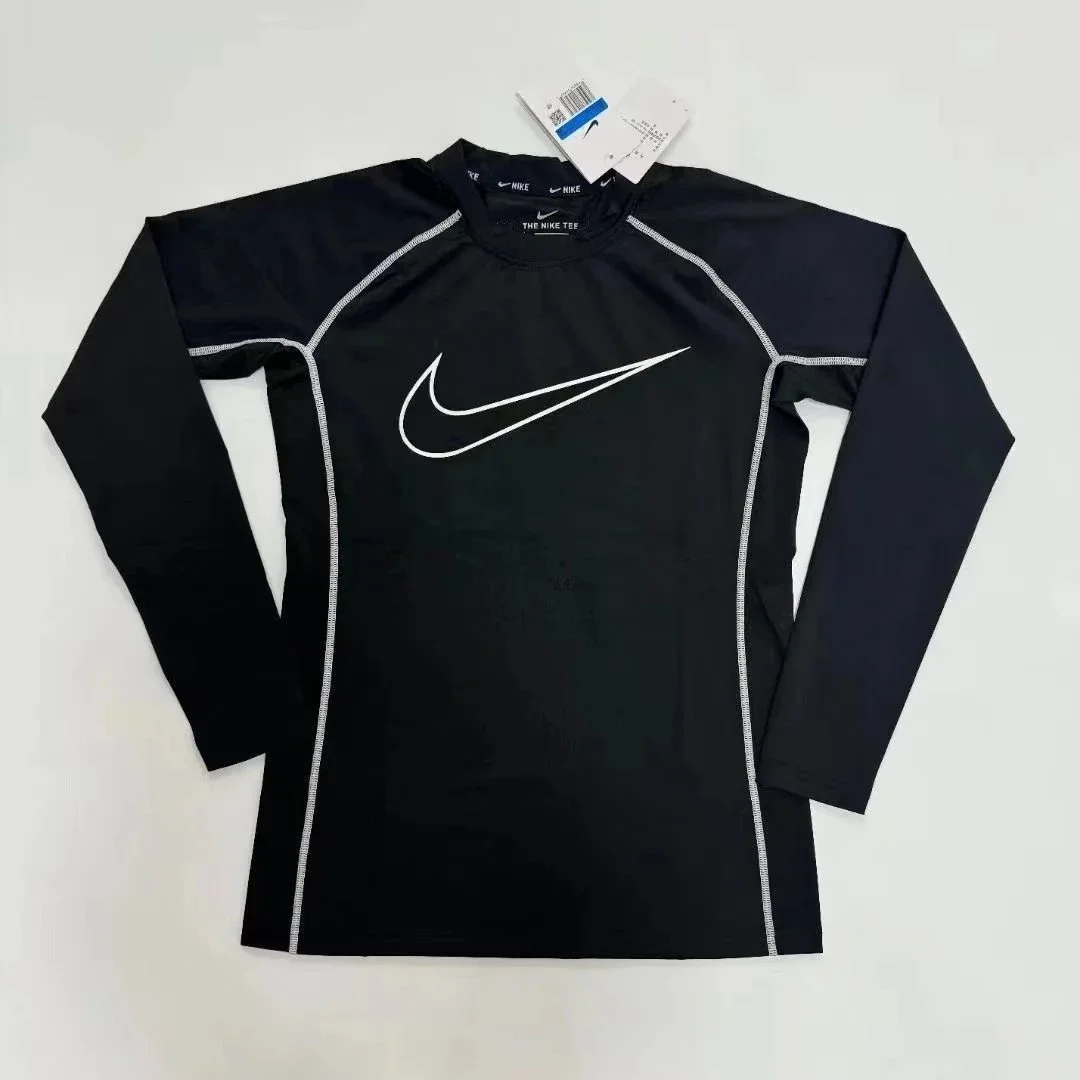 Nike Black Long Sleeve Compression Top