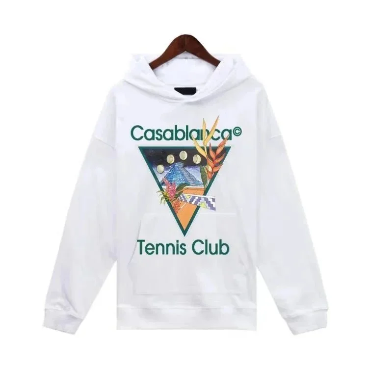 Casablanca Tennis Club White Hoodie
