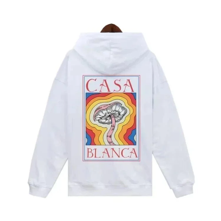White Casa Blanca Mushroom Hoodie