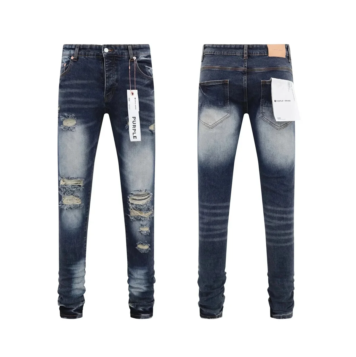 Purple Brand P001 Distressed Denim Jeans