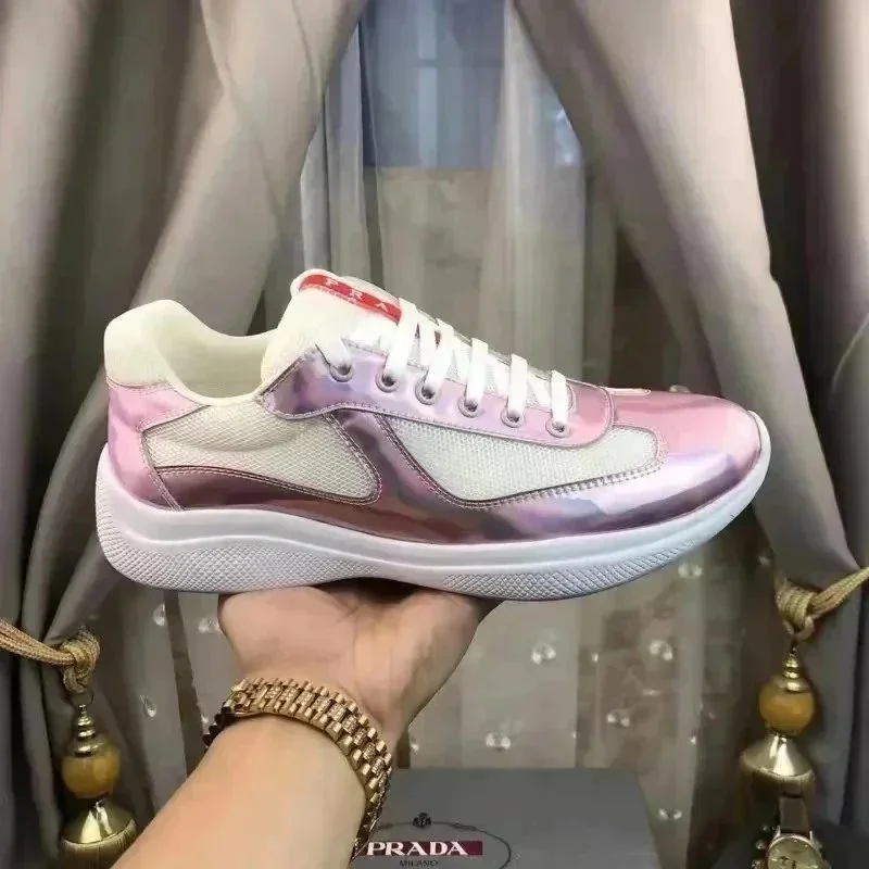 Prada Runners Iridescent Pink Sneakers