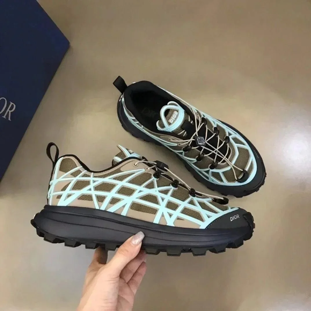 Dior Dior Book Tote Beige & Light Blue Sneakers