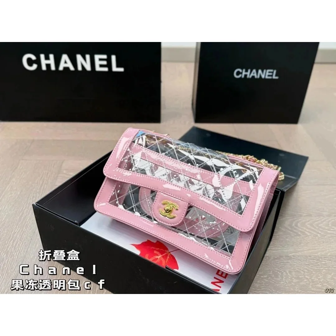 Chanel Classic Flap Pink Fruit Ice Transparent CF Bag