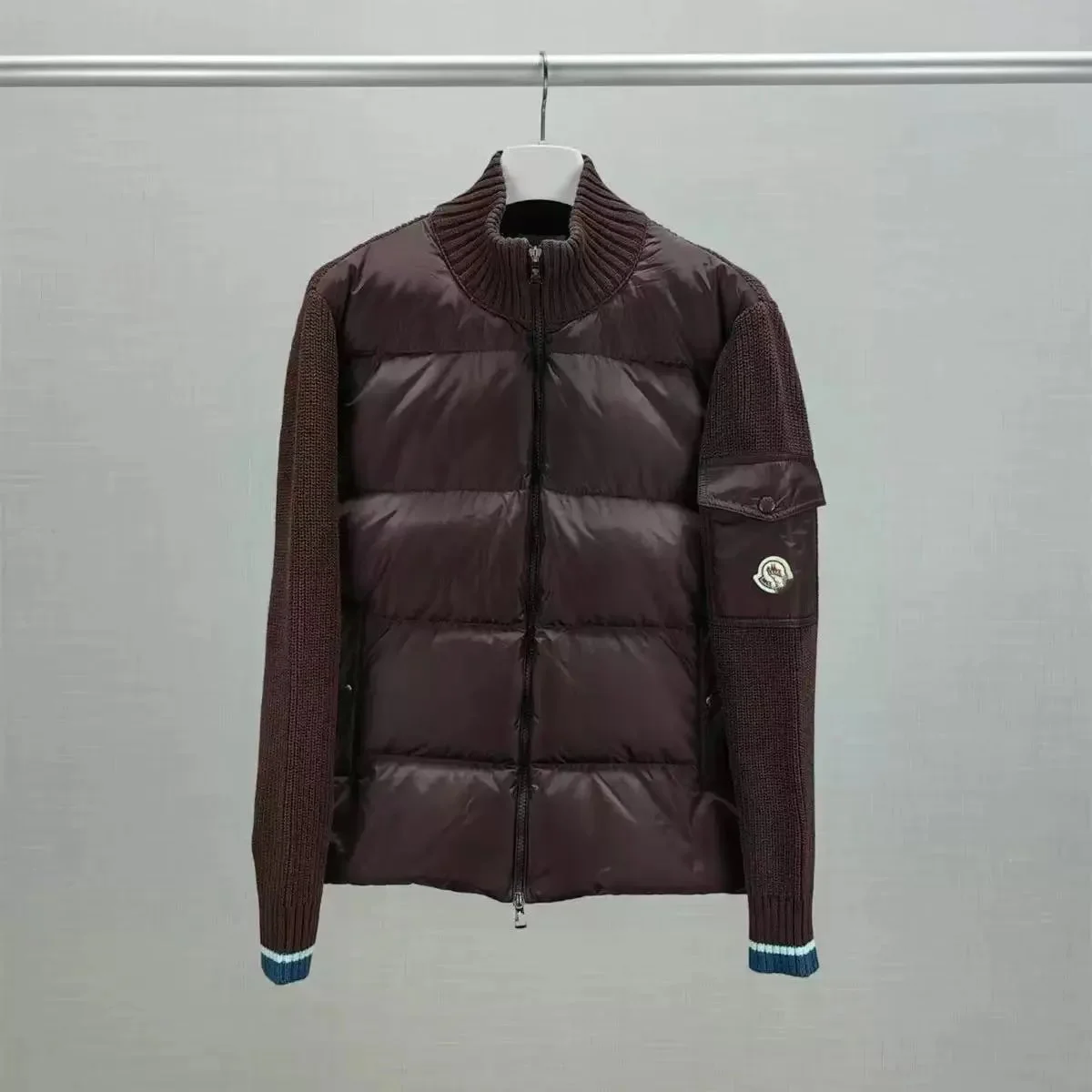Moncler Brown Down Jacket Parka