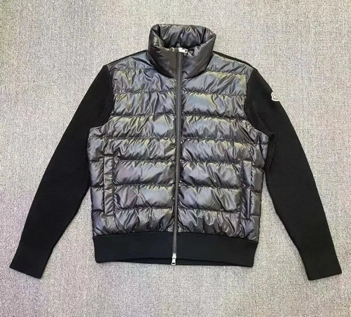 Moncler Maya High-Neck Puffer Jacket Black