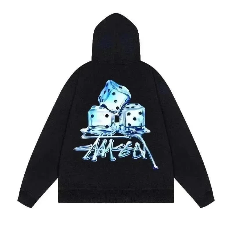 Stussy Stüssy Dice Print Hoodie Black