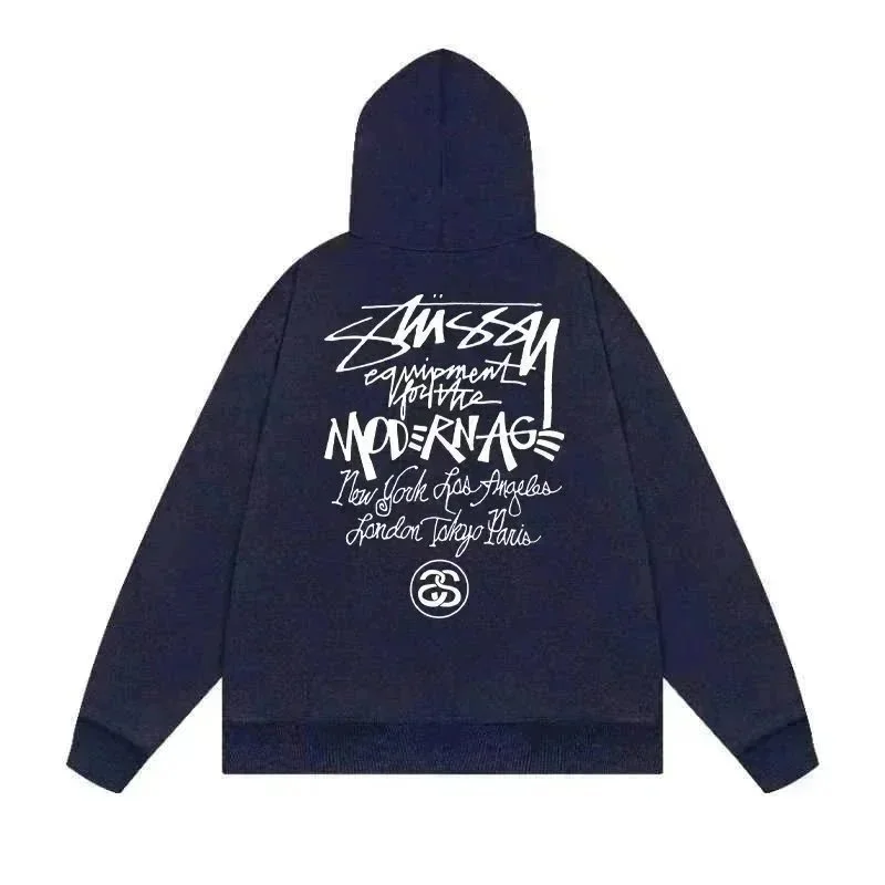 Stussy Modern Age Hoodie Navy