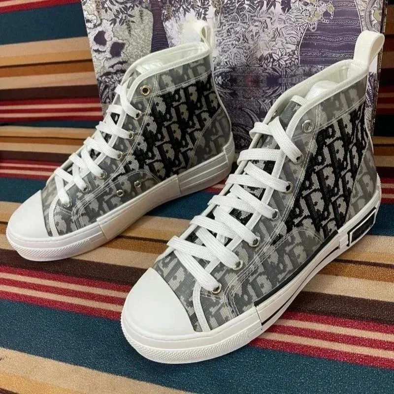 Dior Lady Dior CT-01 Monogram High-Top Sneakers