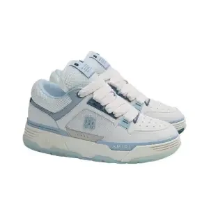 Blue White Low Top Sneakers