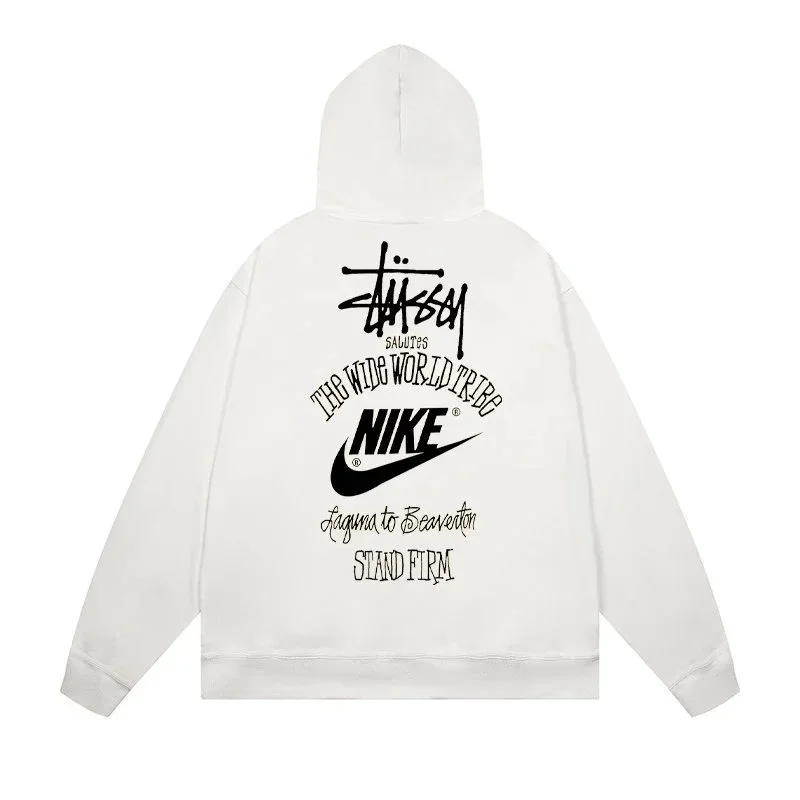 Stussy x Nike Hoodie White Streetwear