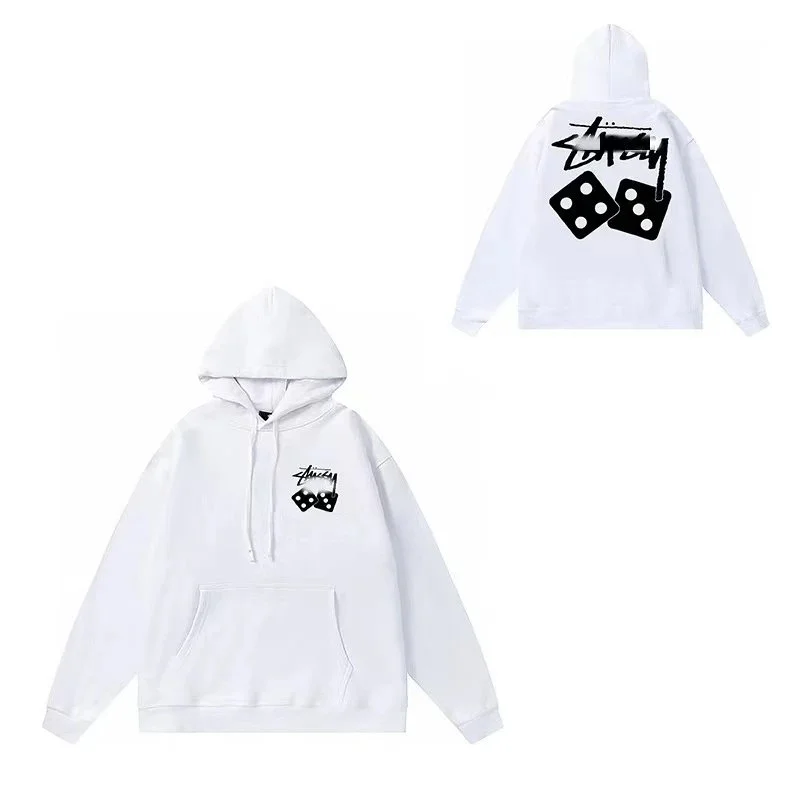 Stussy Stüssy Dice Print White Hoodie