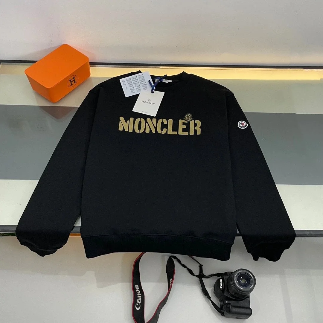 Moncler Black Gold Logo Sweatshirt