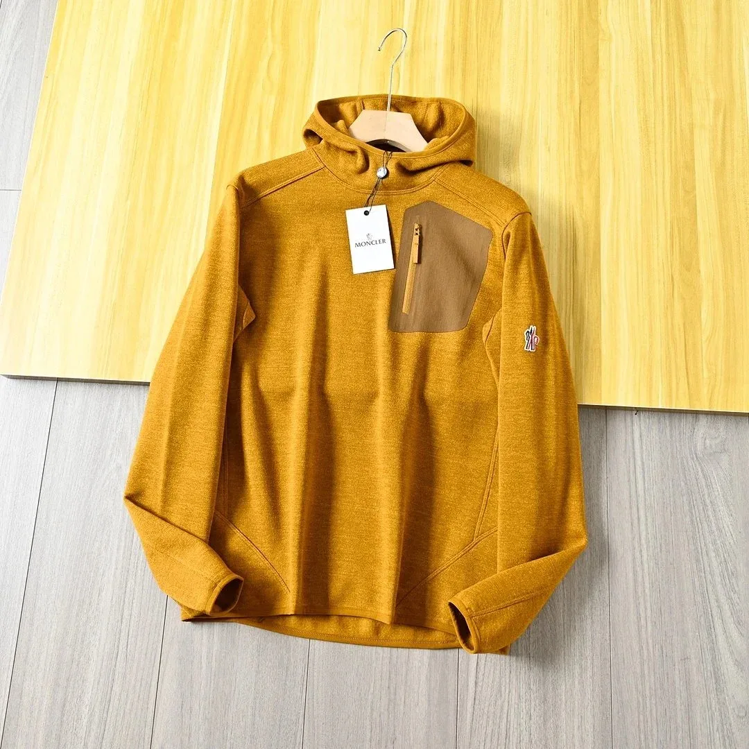Moncler Orange Hoodie Sweatshirt