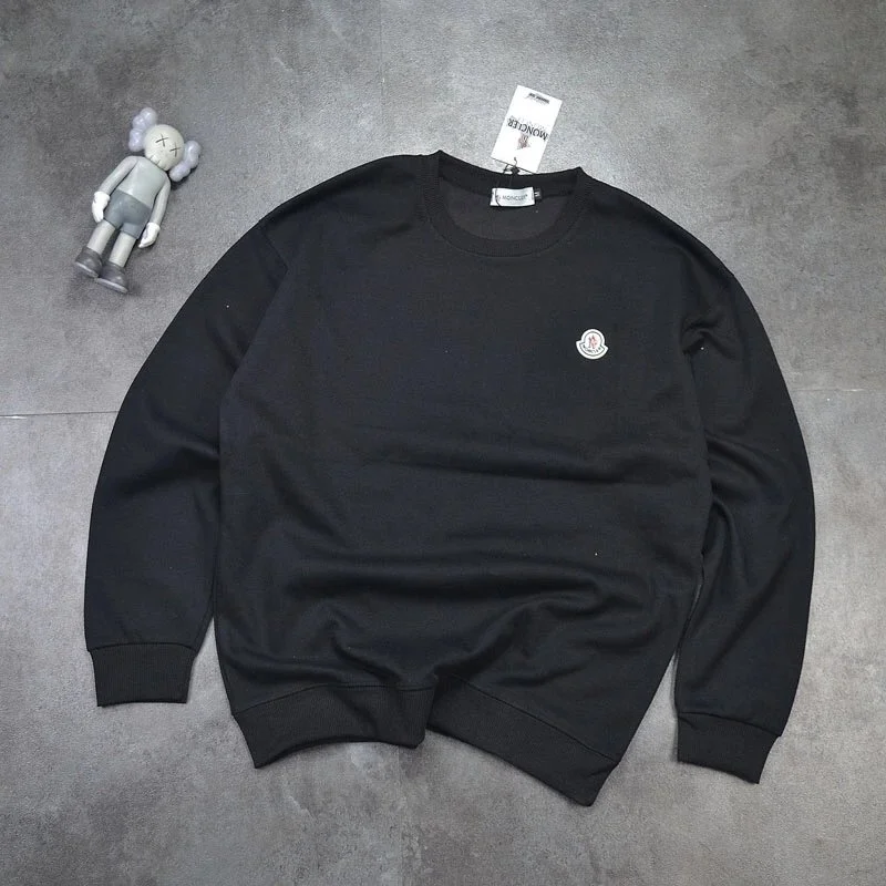Moncler Black Logo Crewneck Sweatshirt
