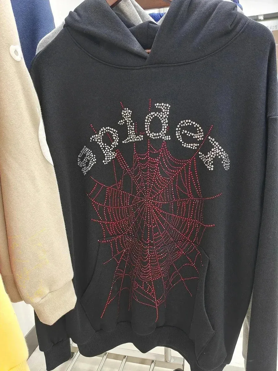 Black Spider Web Hoodie Sweatshirt