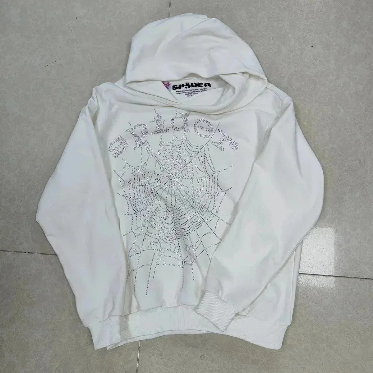 Palm Angels Spider White Hoodie