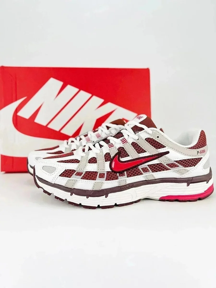 Nike P-6000 Sail/University Red Sneakers