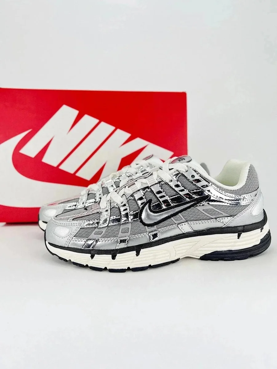 Nike P-6000 Silver Metallic Sneakers
