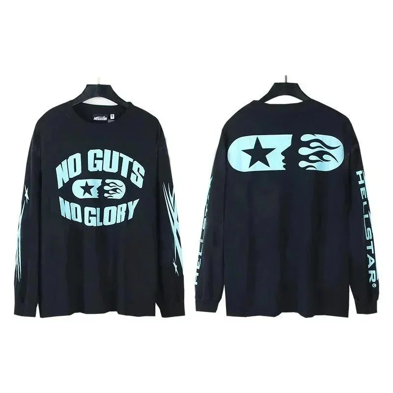 Hellstar No Guts No Glory Black Long Sleeve T-Shirt