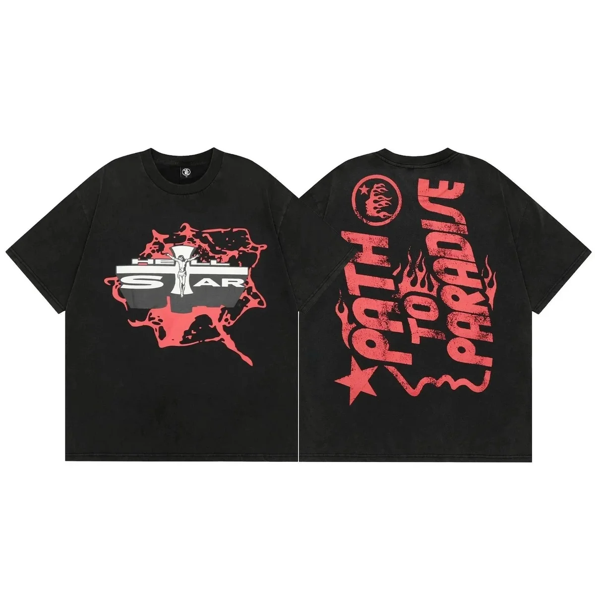 Trapstar Hell Star Path to Paradise Black T-Shirt