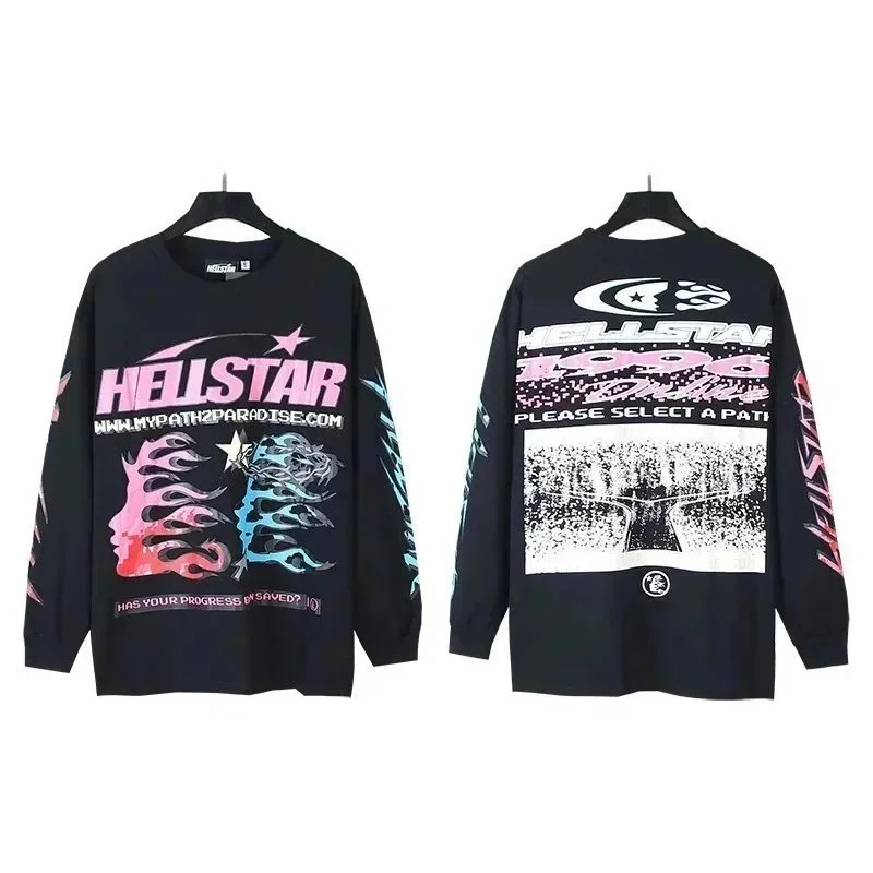 Hellstar Studios Triple Black Long Sleeve T-Shirt