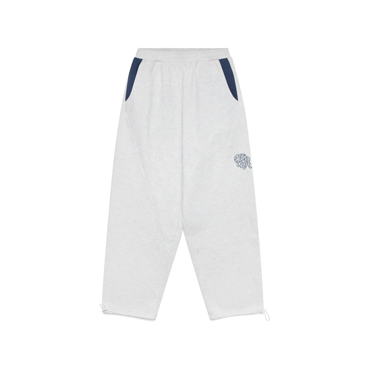 Unisex Grey with Navy Panel Sweatpants