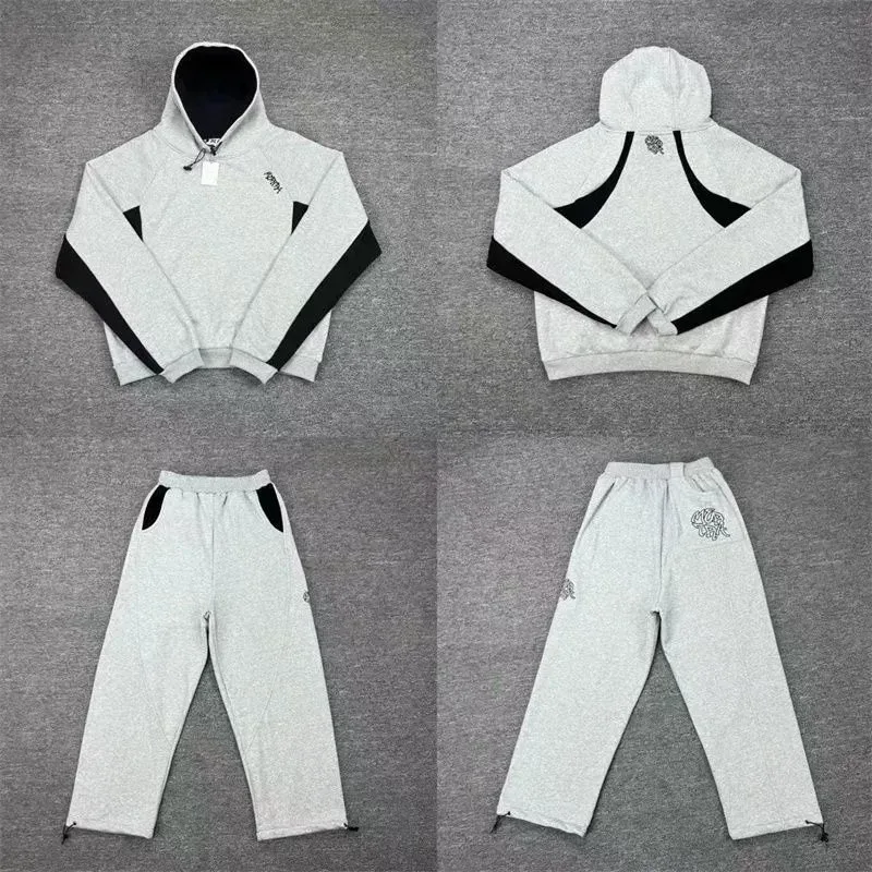 Unisex Grey & Black Co-ord Set with Contrast Panels