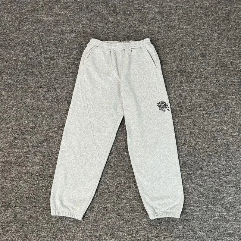Unisex Grey Elephant Print Sweatpants