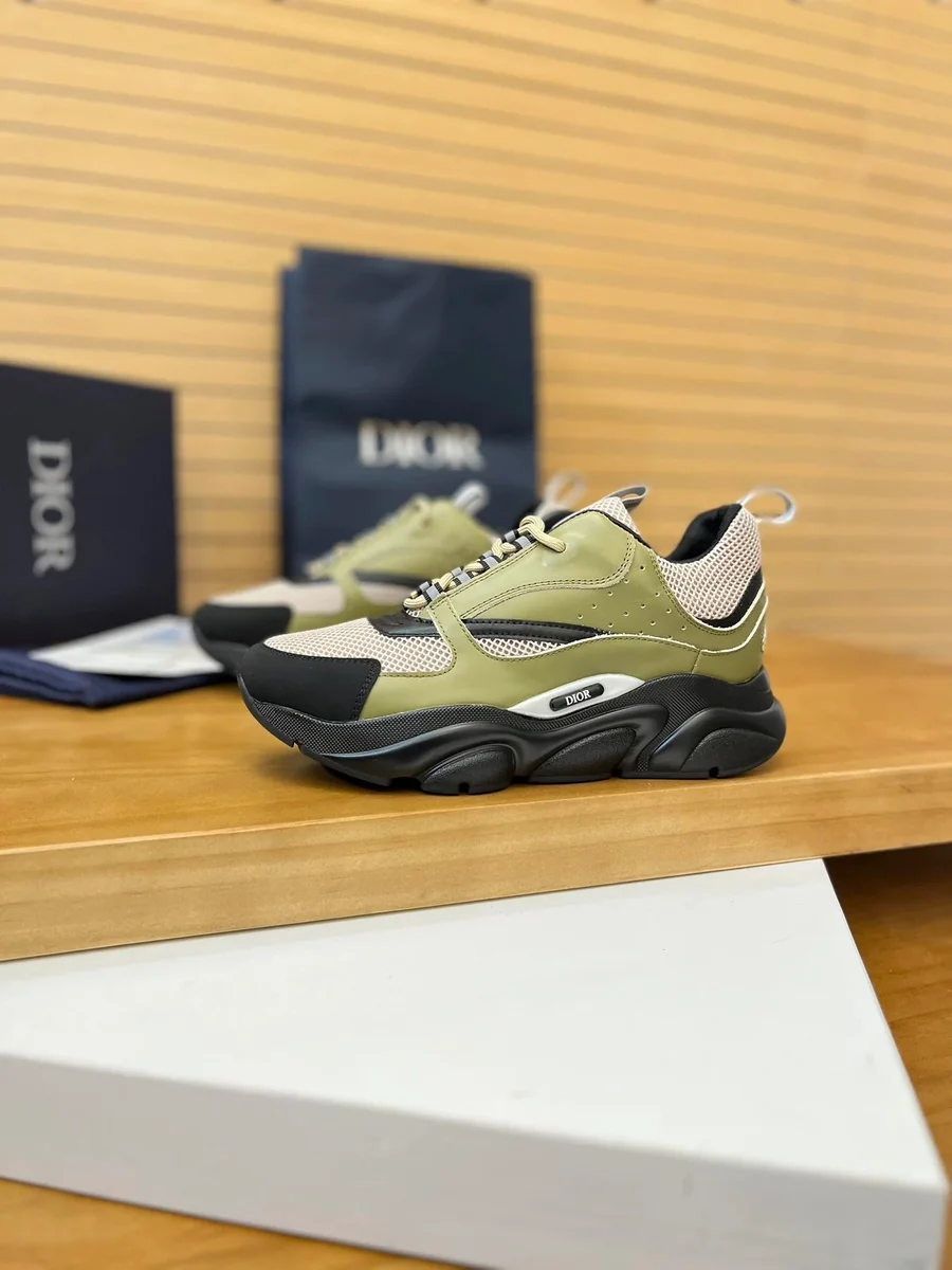 Dior Dior Dior Oblique Olive Green Sneakers Green - 1