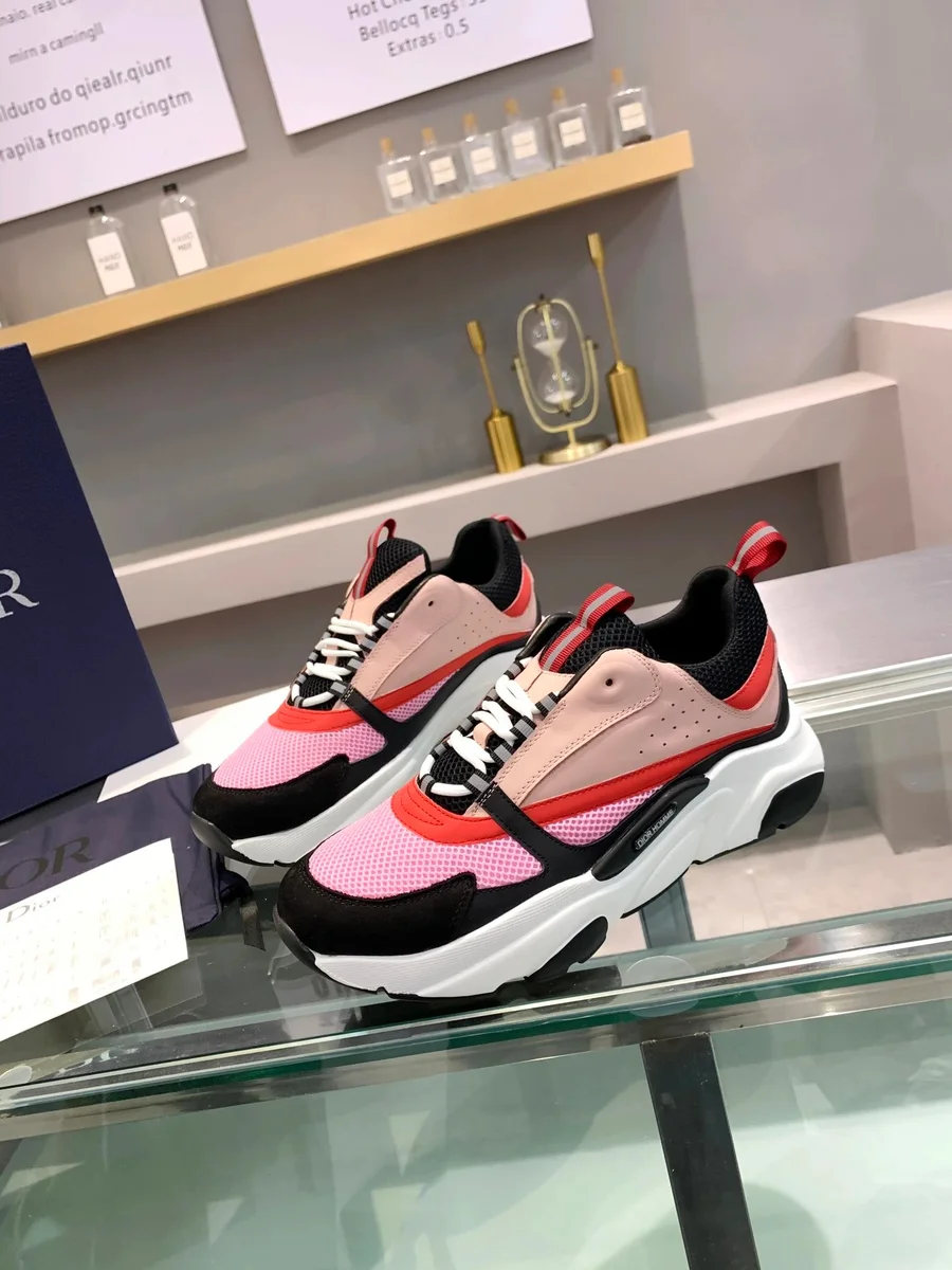 Dior Dior Book Tote Pink & Black Sneakers