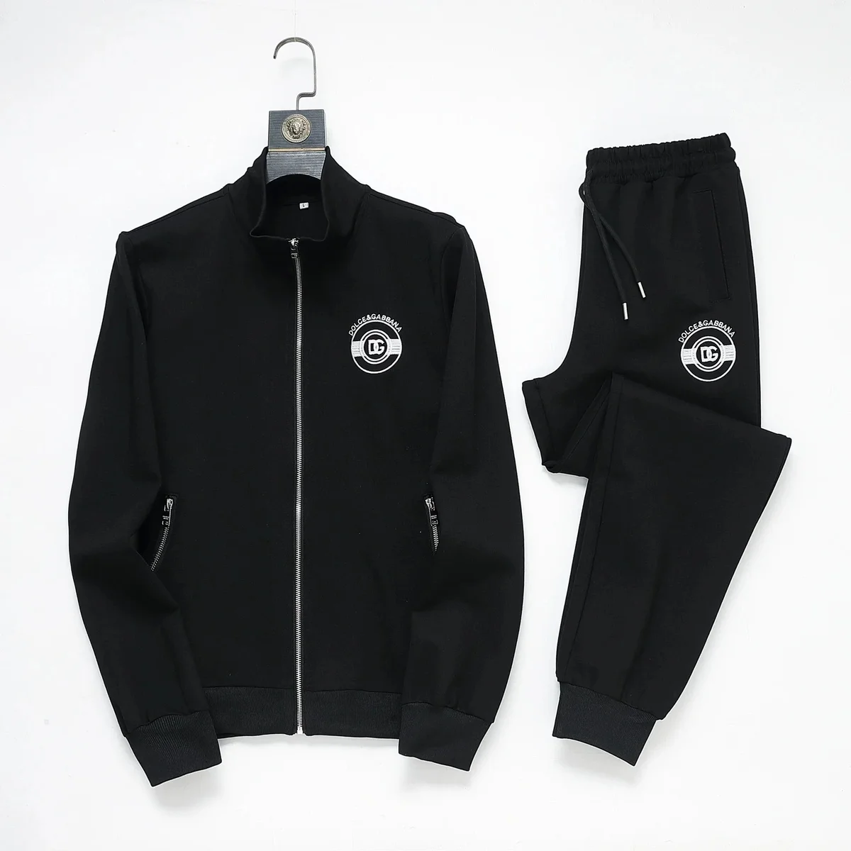 Dolce & Gabbana Black DG Logo Tracksuit