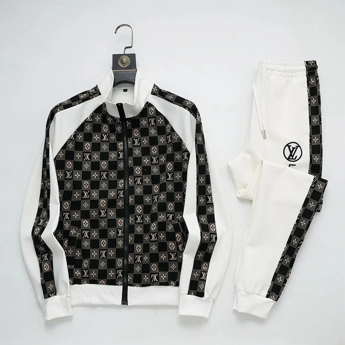 Louis Vuitton Neverfull Monogram Tracksuit Set Black/White