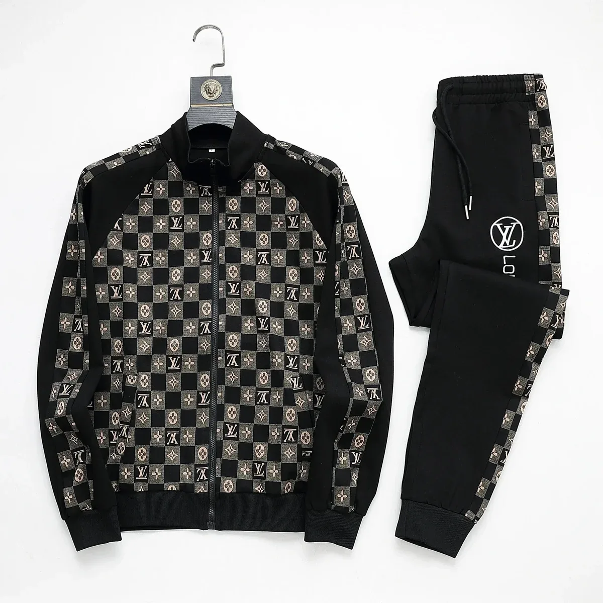 Louis Vuitton Neverfull Monogram Tracksuit Set Black