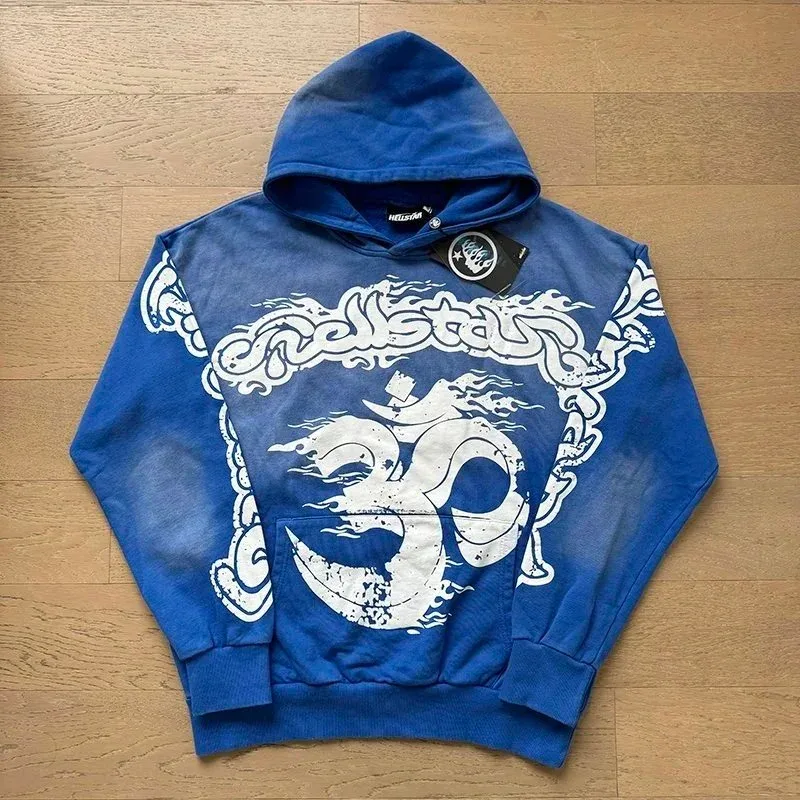 Hellstar Studio Blue Om Hoodie