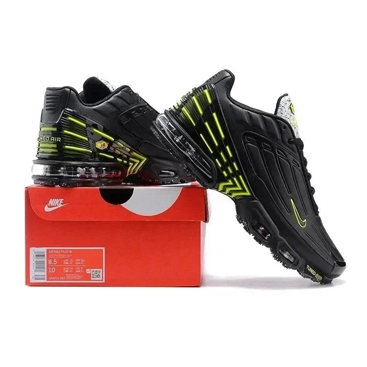 Nike Air Max Plus Tuned Air Black Neon Green Sneakers