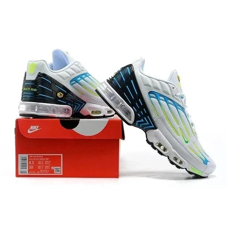 Nike Air Max Plus Tn Triple White Sail Blue Sneakers