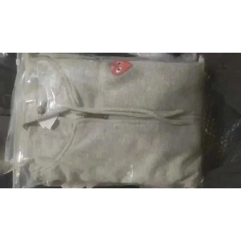 Gray Front Heart Hoodie Sweatshirt