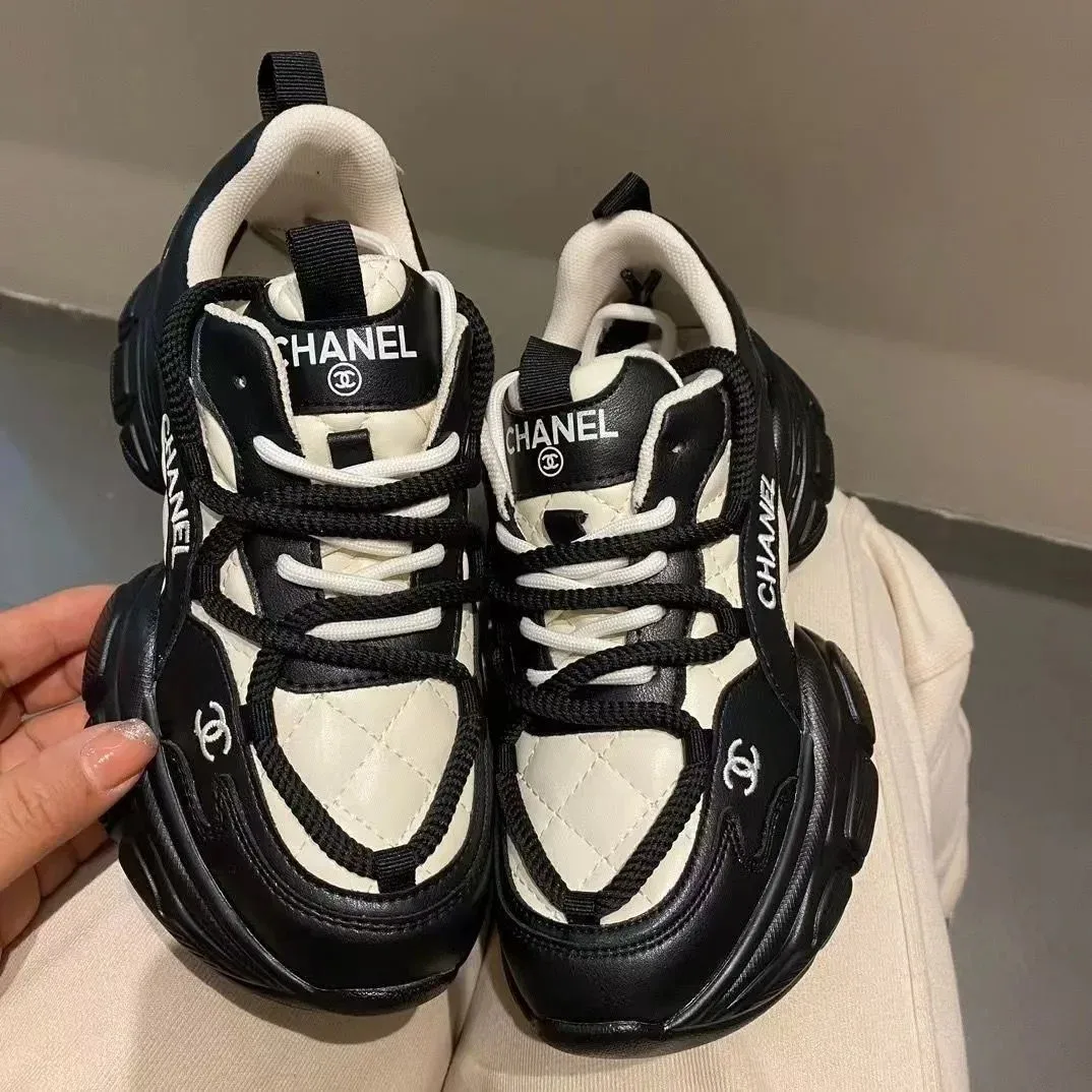 Chanel Runners Black & White Sneakers