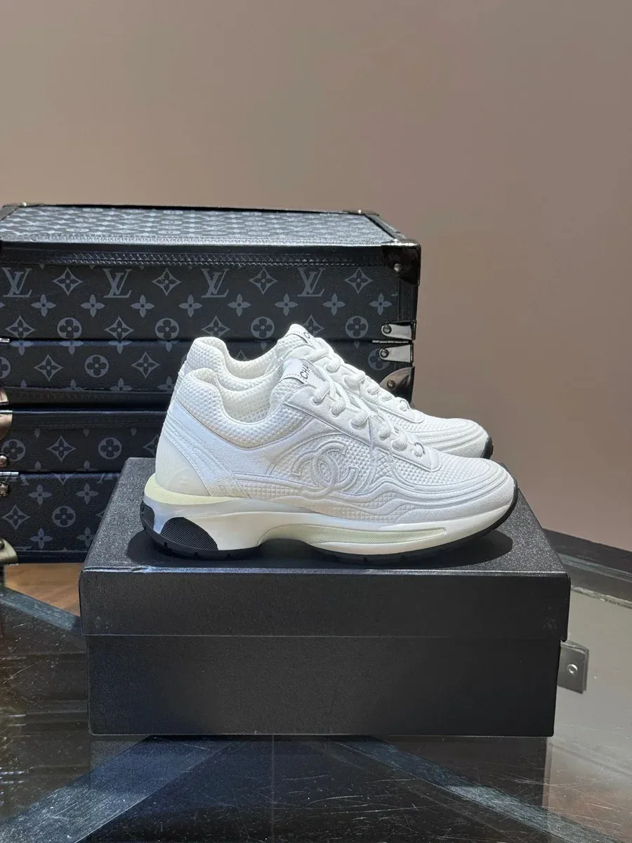 Chanel Runners White Sneakers