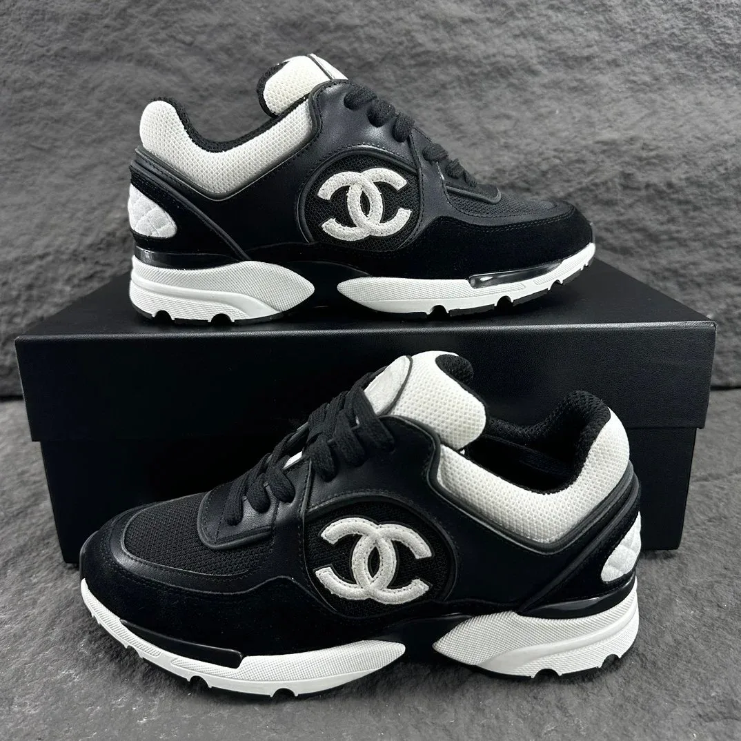 Chanel Runners Black & White Sneakers